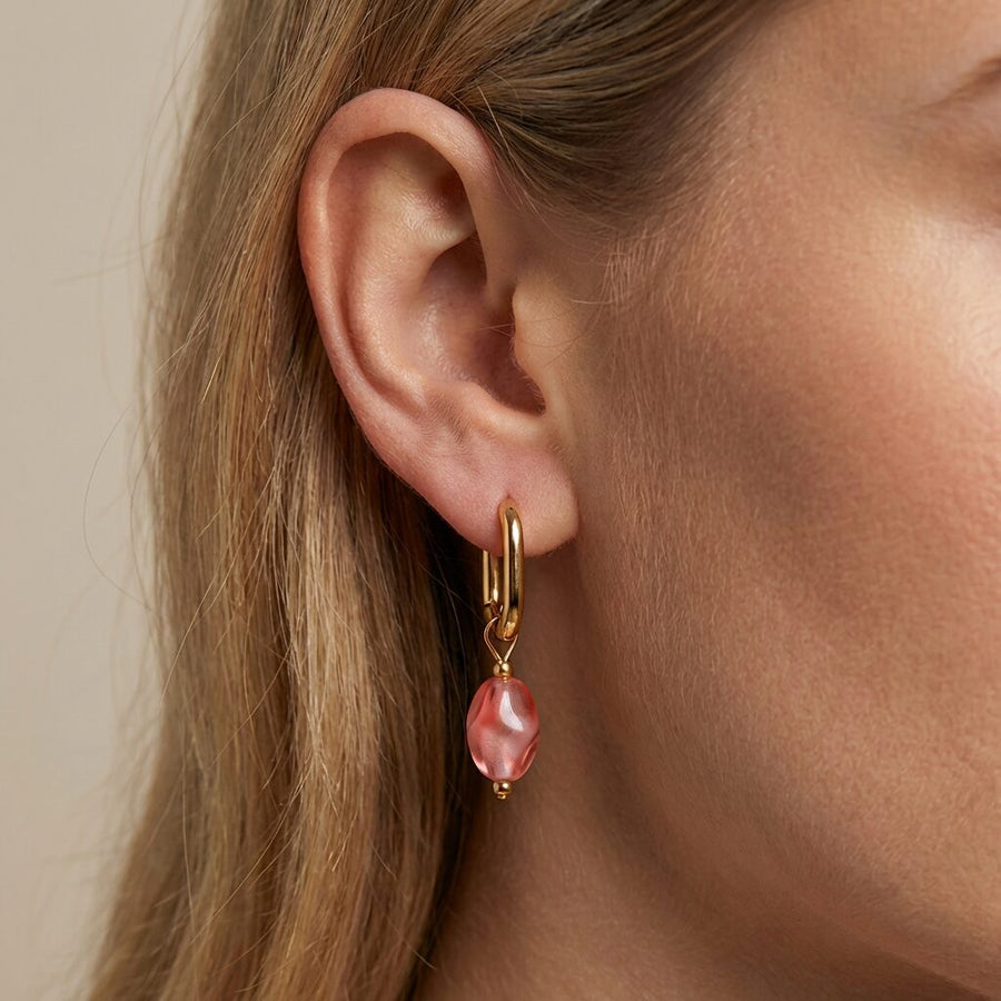 Glass Bead Hoops
