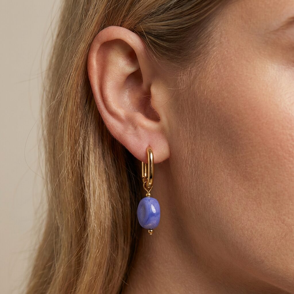 Glass Bead Hoops