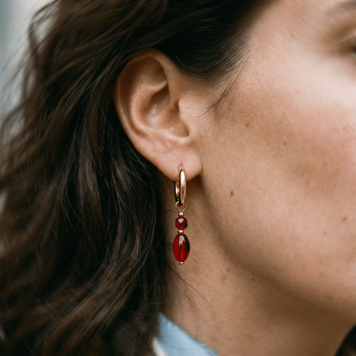 Glass Bead Hoops