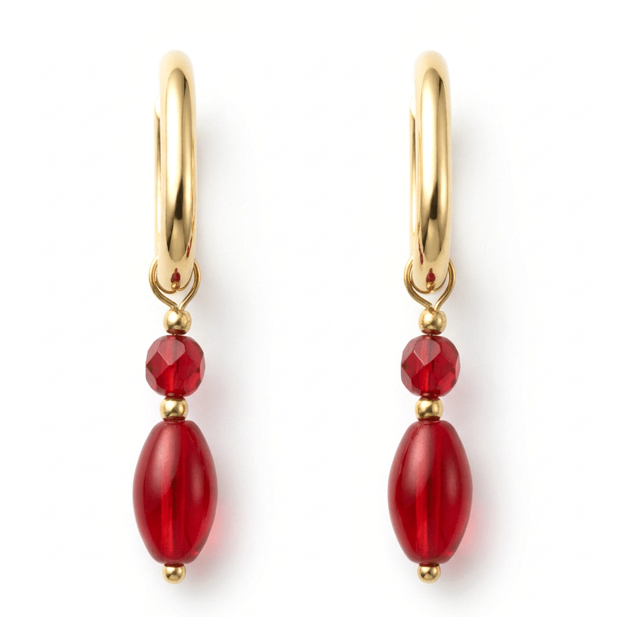 Glass Bead Hoops