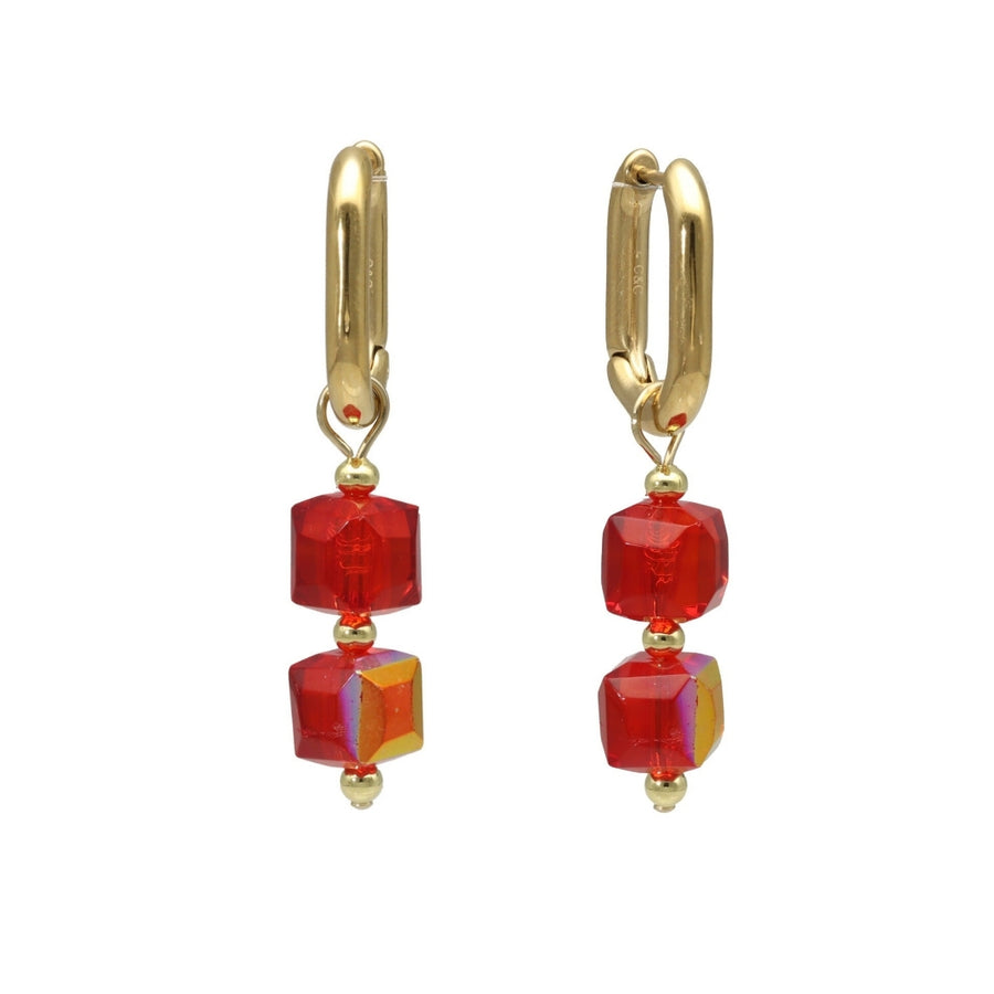 Glass Bead Hoops