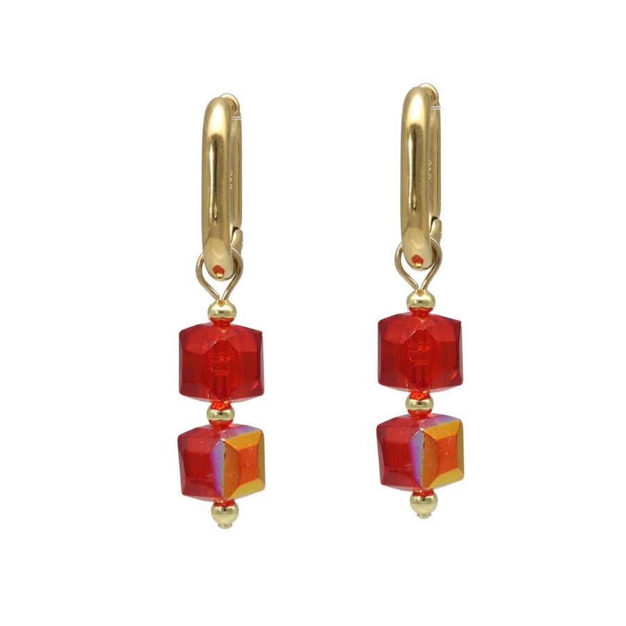 Glass Bead Hoops