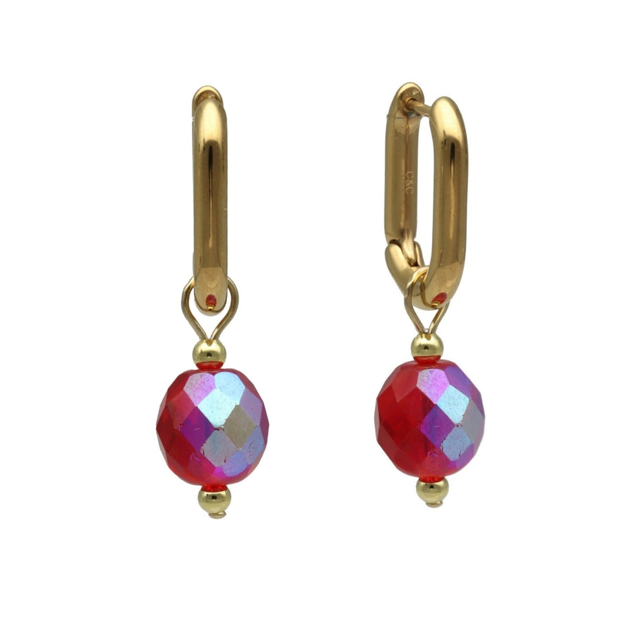 Glass Bead Hoops