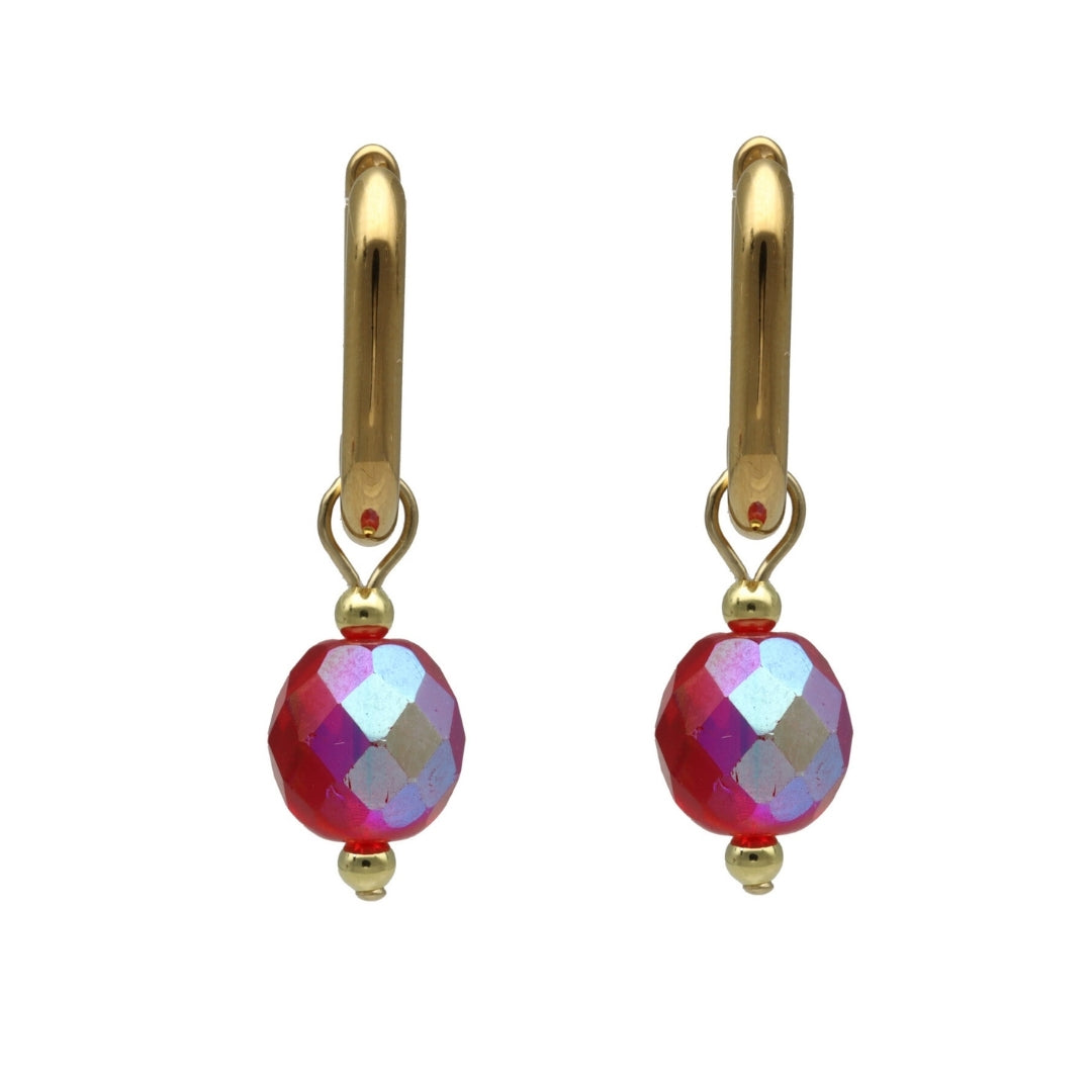 Glass Bead Hoops