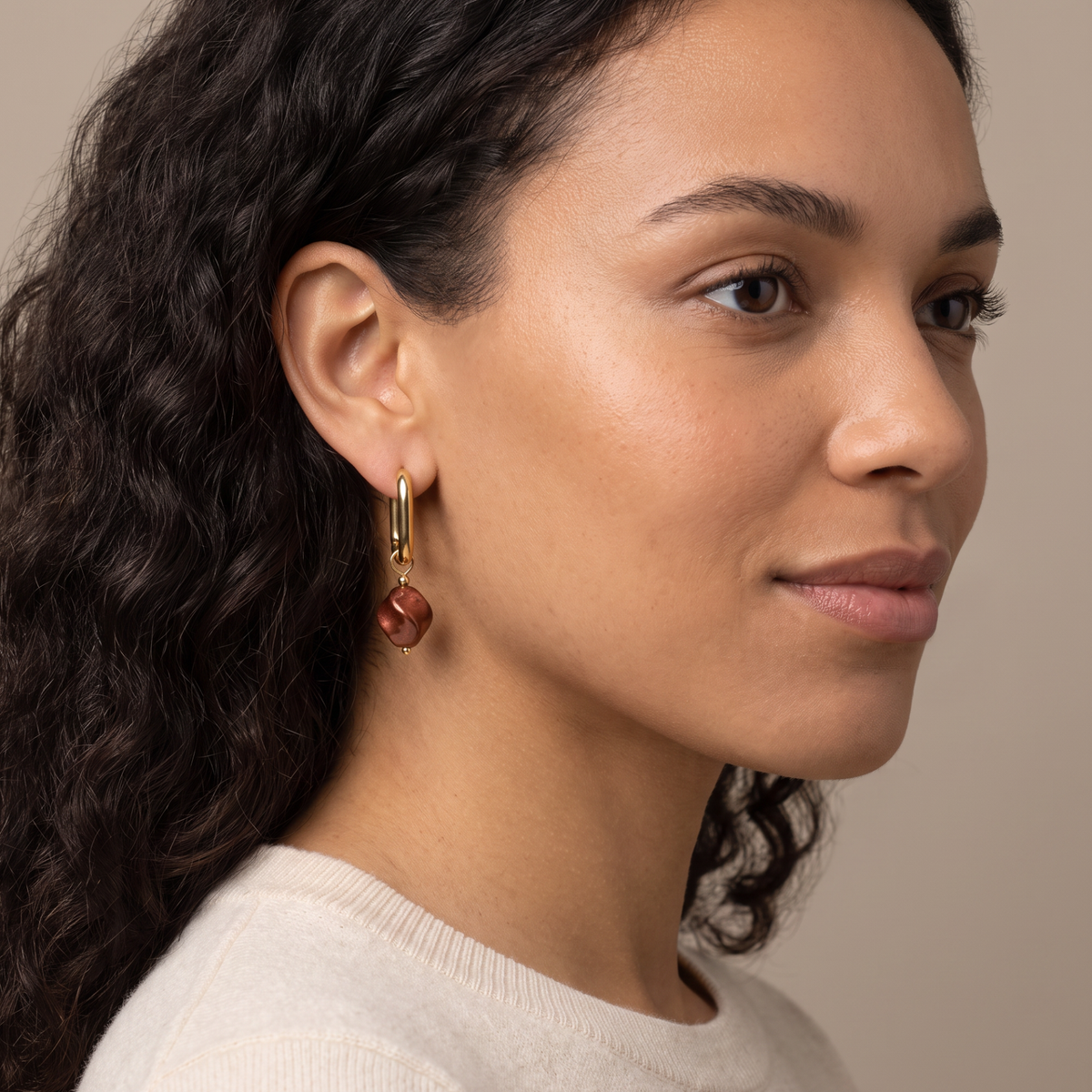 Glass Bead Hoops
