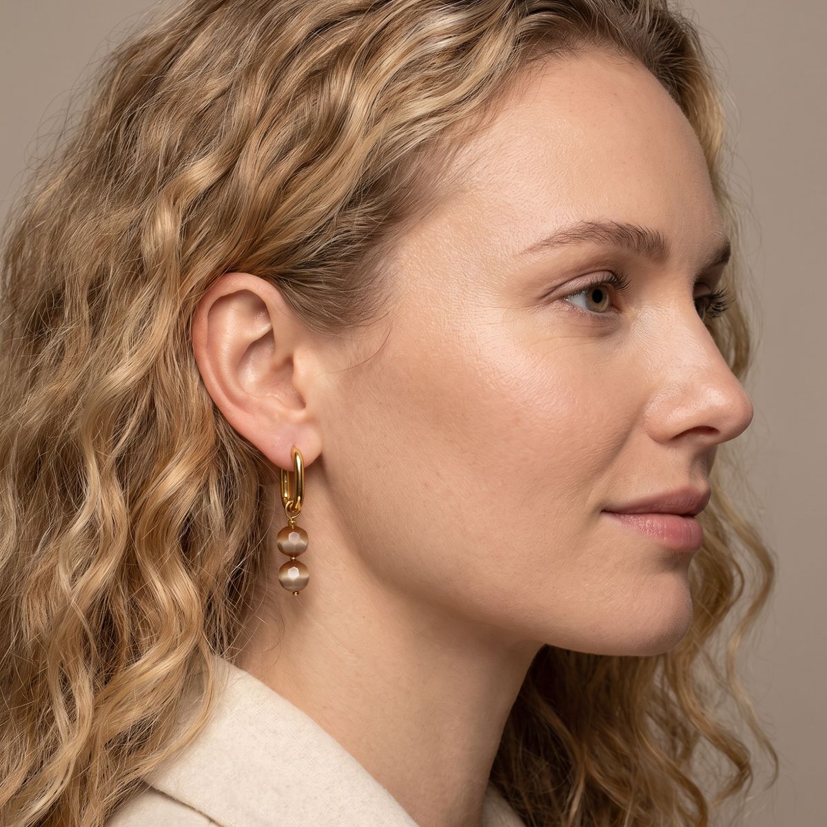 Glass Bead Hoops