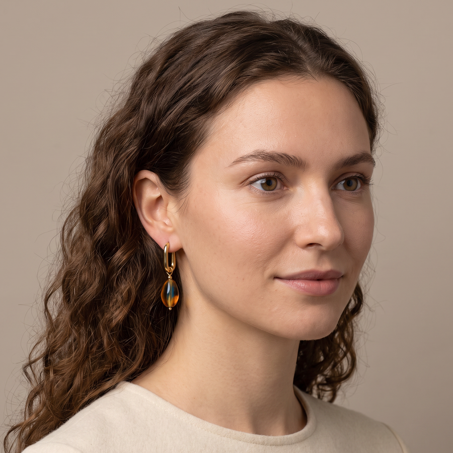 Glass Bead Hoops