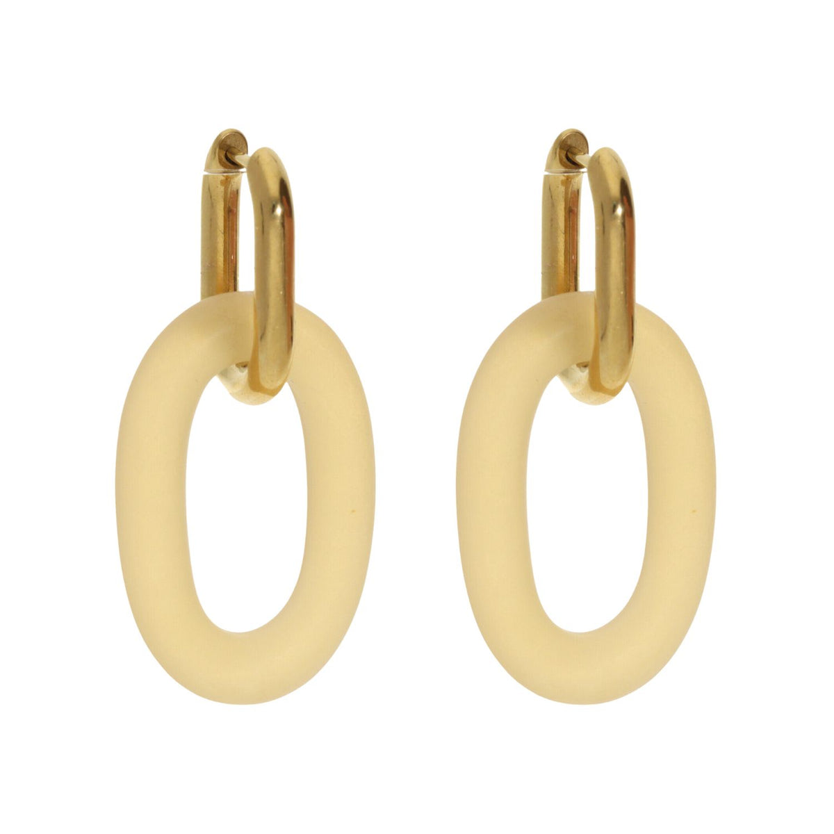 Oval Dangling Earrings