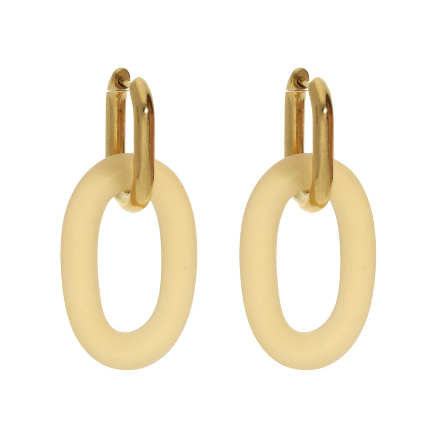 Oval Dangling Earrings