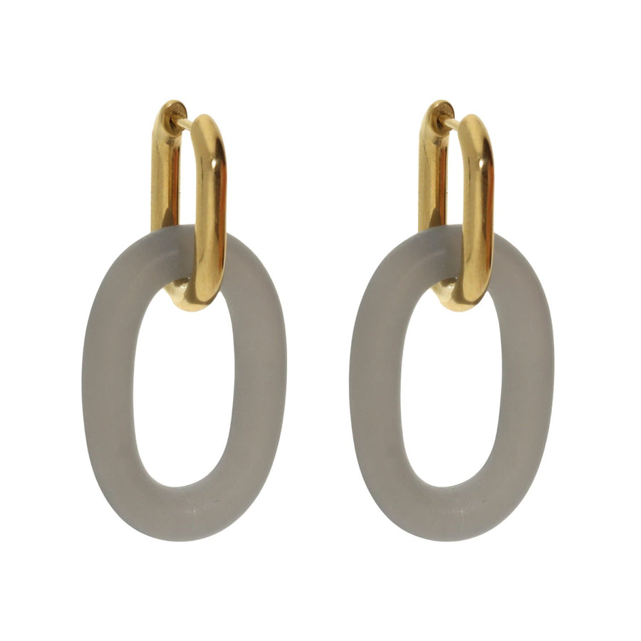 Oval Dangling Earrings