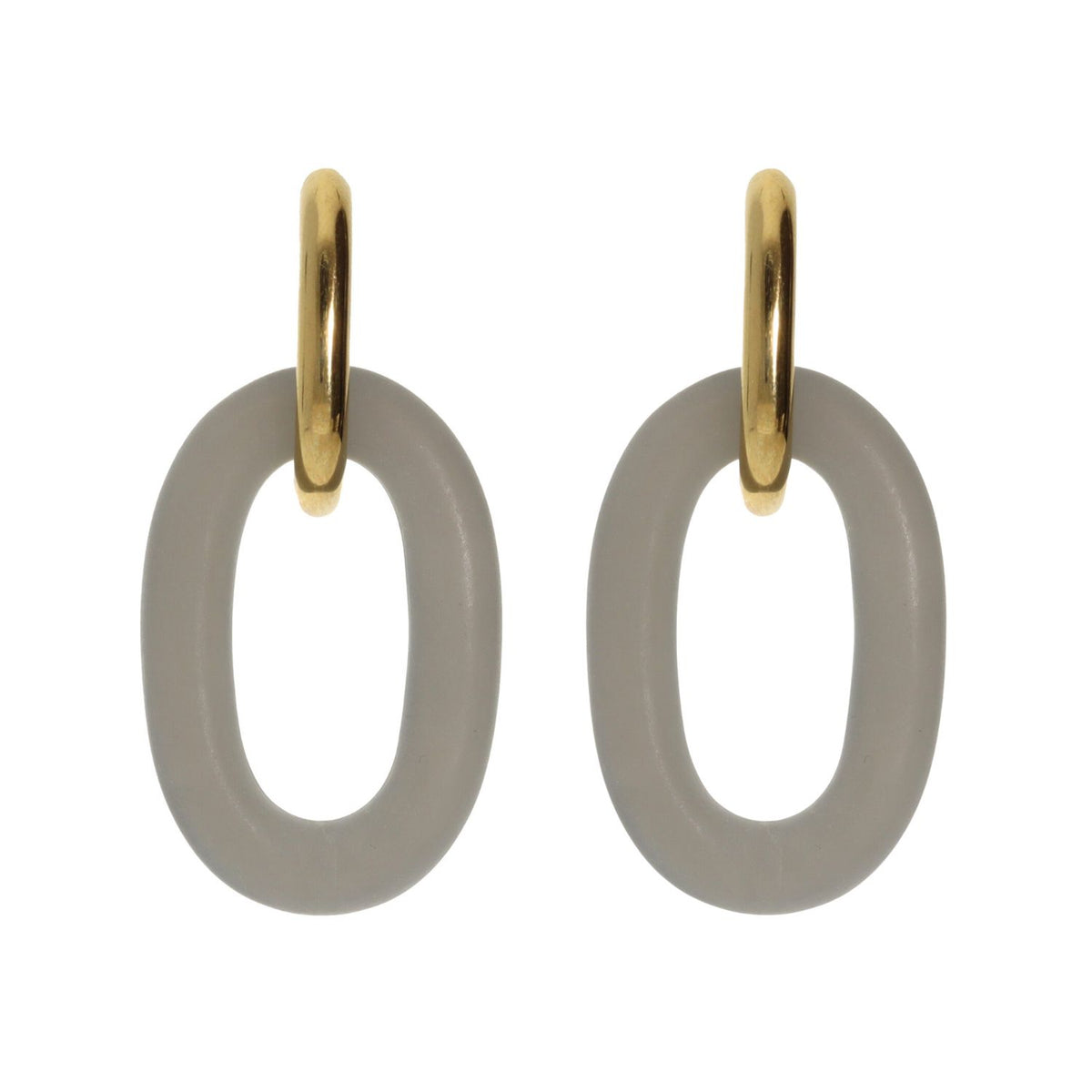 Oval Dangling Earrings