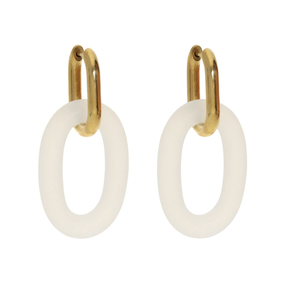 Oval Dangling Earrings