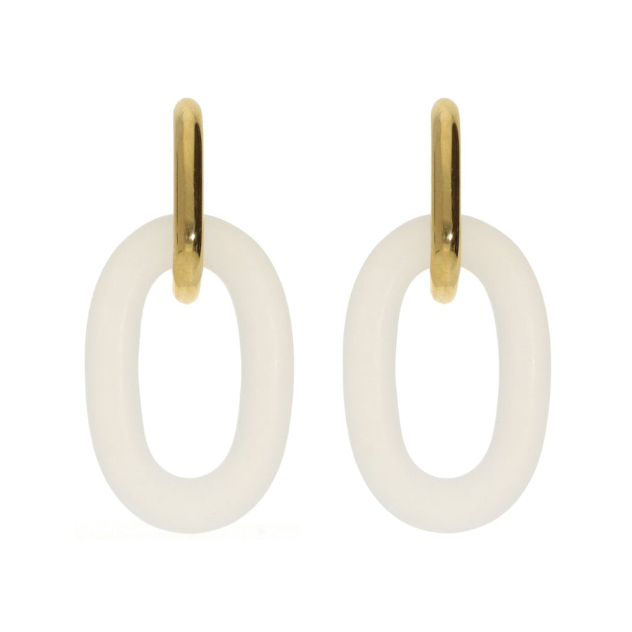 Oval Dangling Earrings