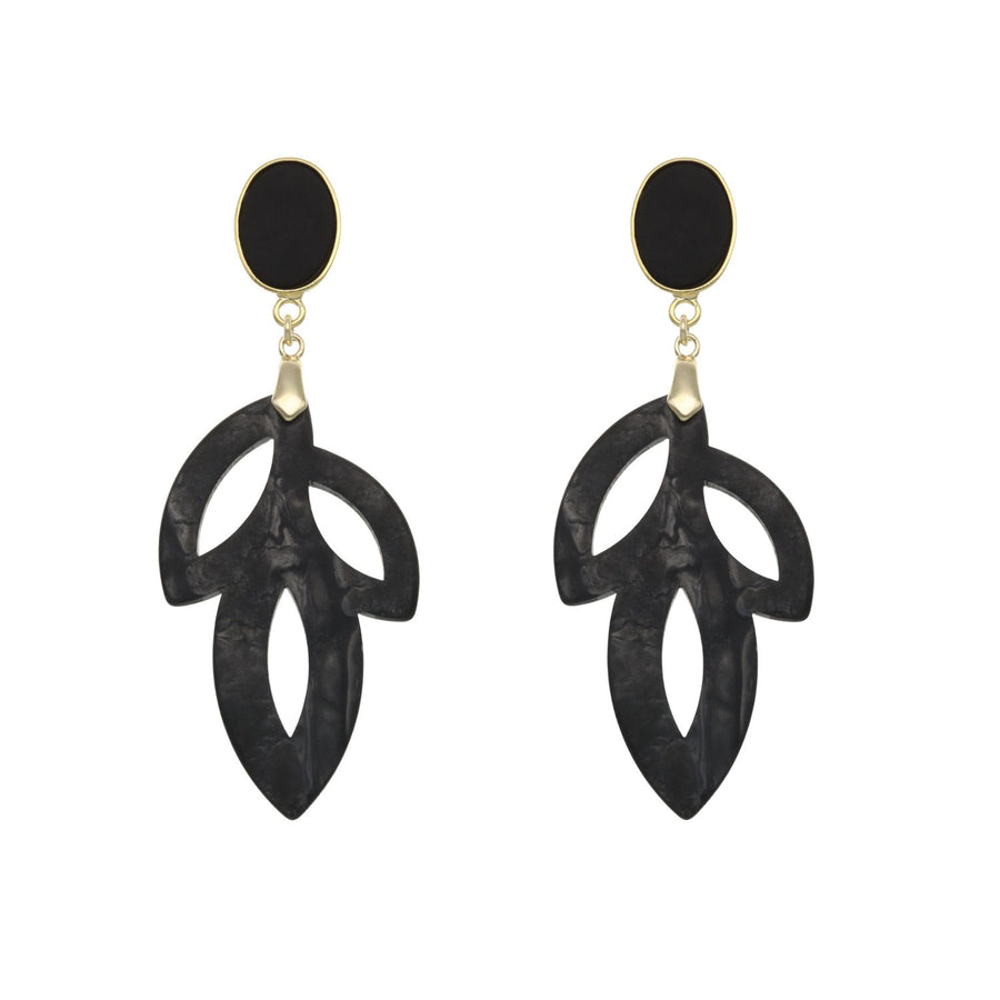 Dangling Filigrain Earrings Zwart