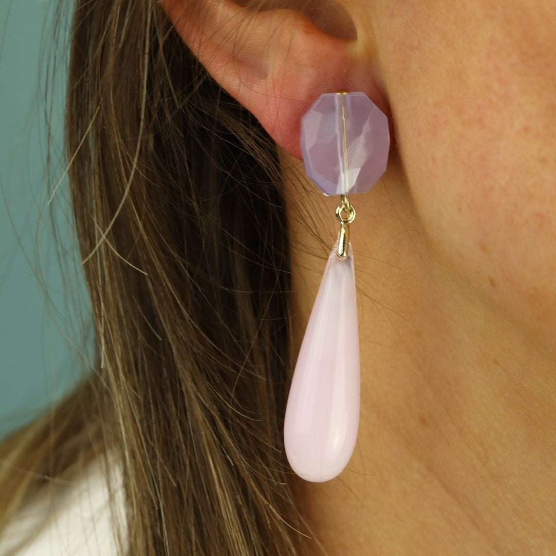 Marble Droplet Earrings