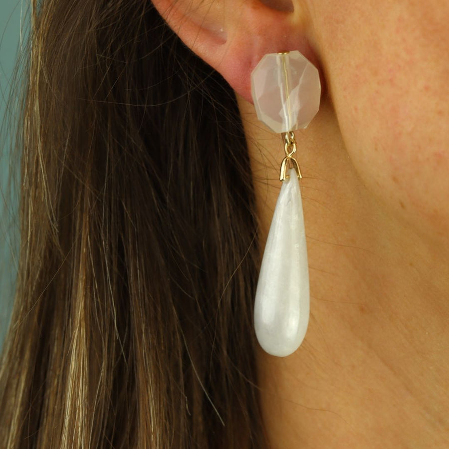 Marble Droplet Earrings