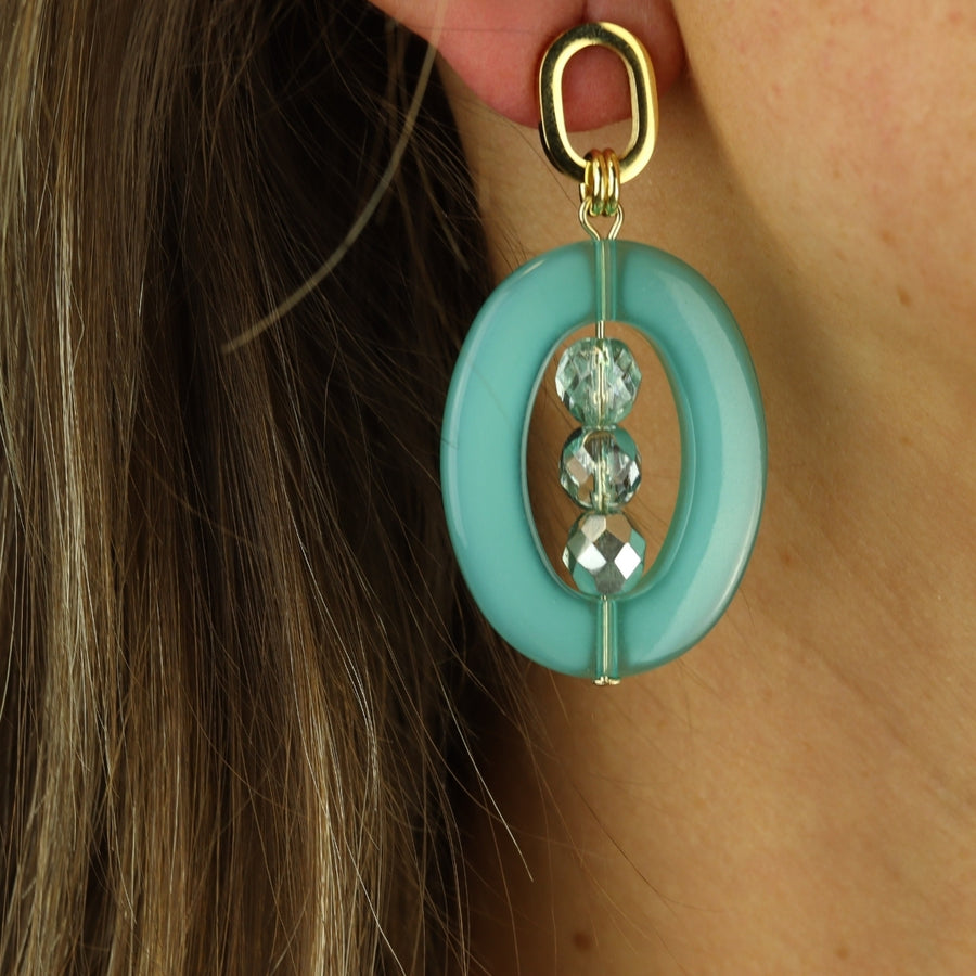 Chunky Oval Earrings