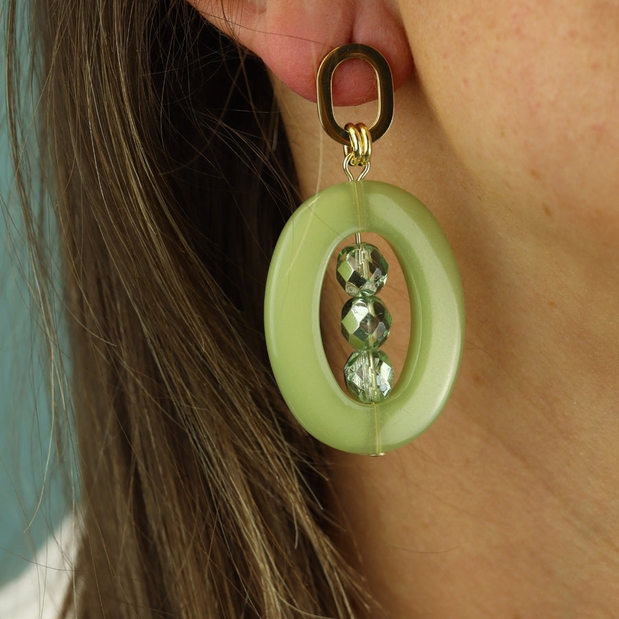 Chunky Oval Earrings