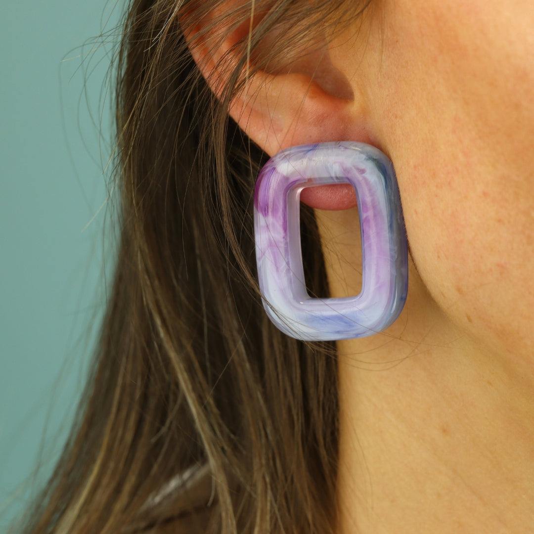 Square Chunky Earrings