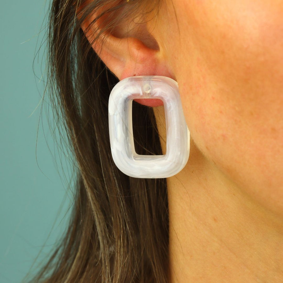 Square Chunky Earrings