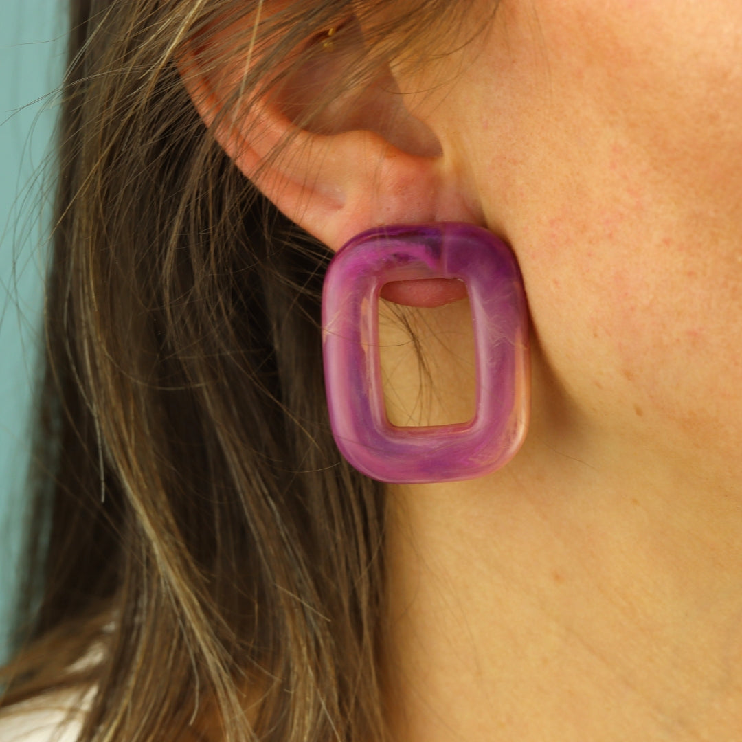Square Chunky Earrings