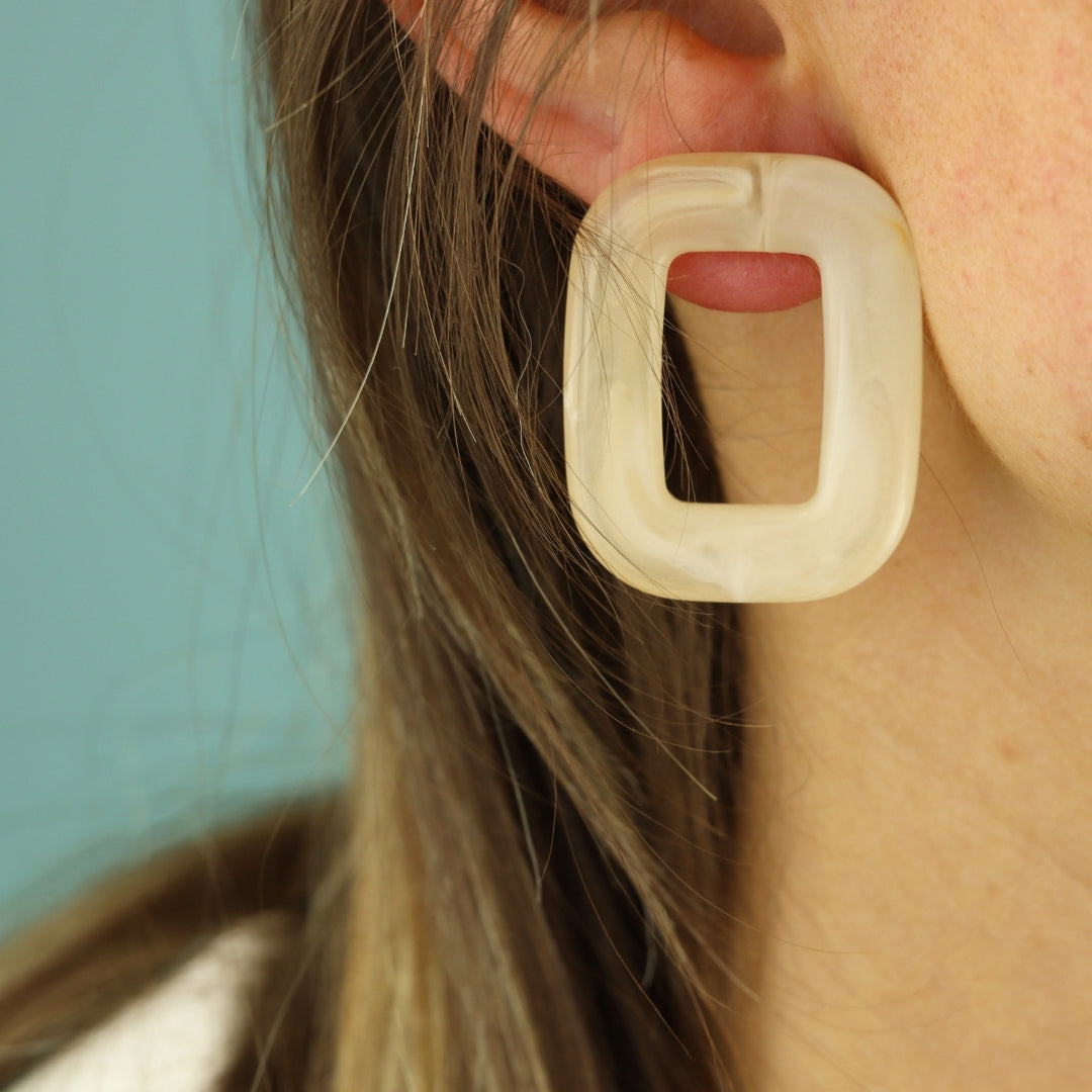 Square Chunky Earrings
