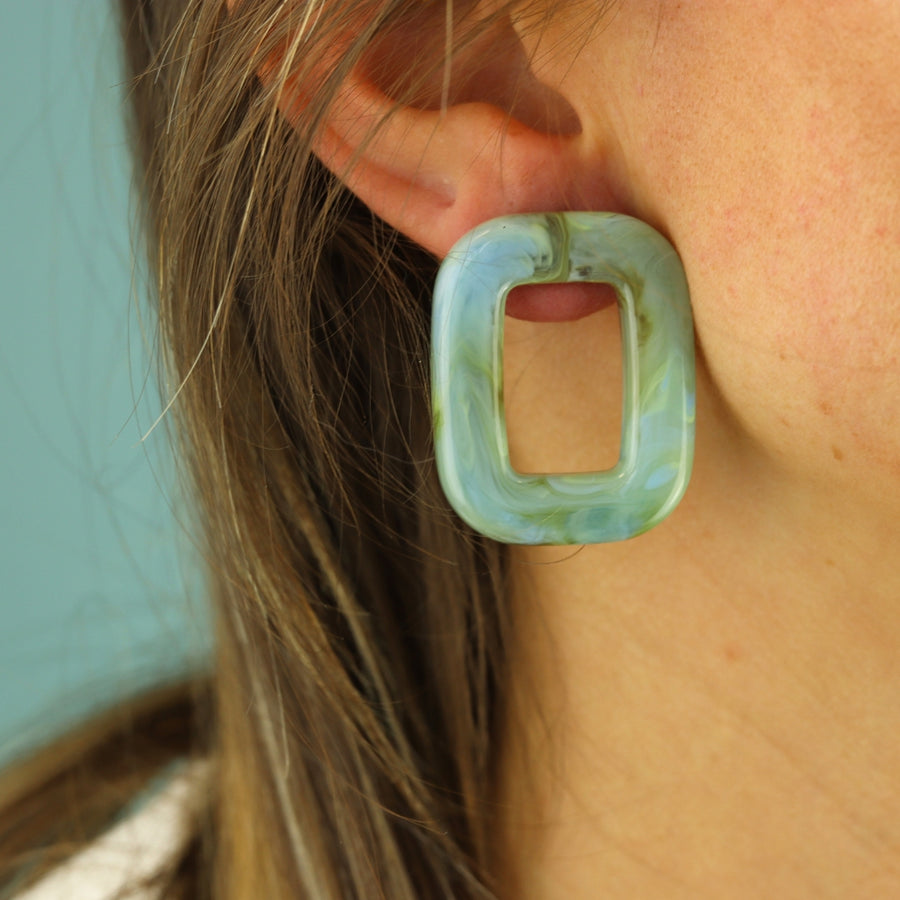 Square Chunky Earrings