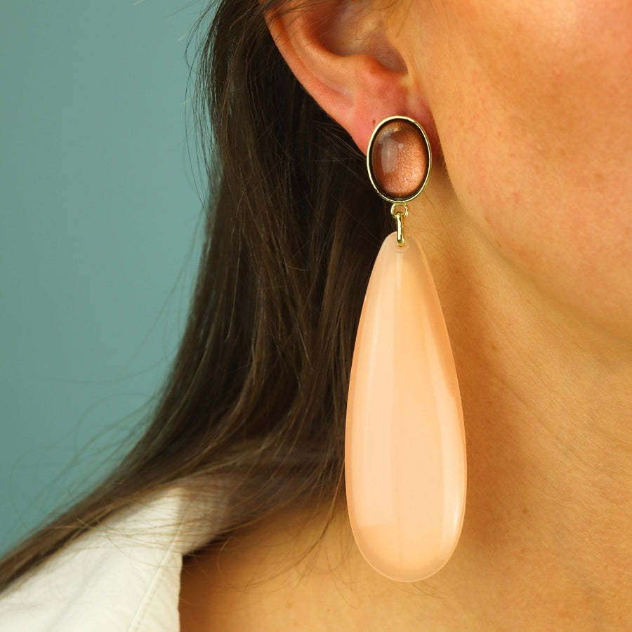 Chique Oval Dangling Drops