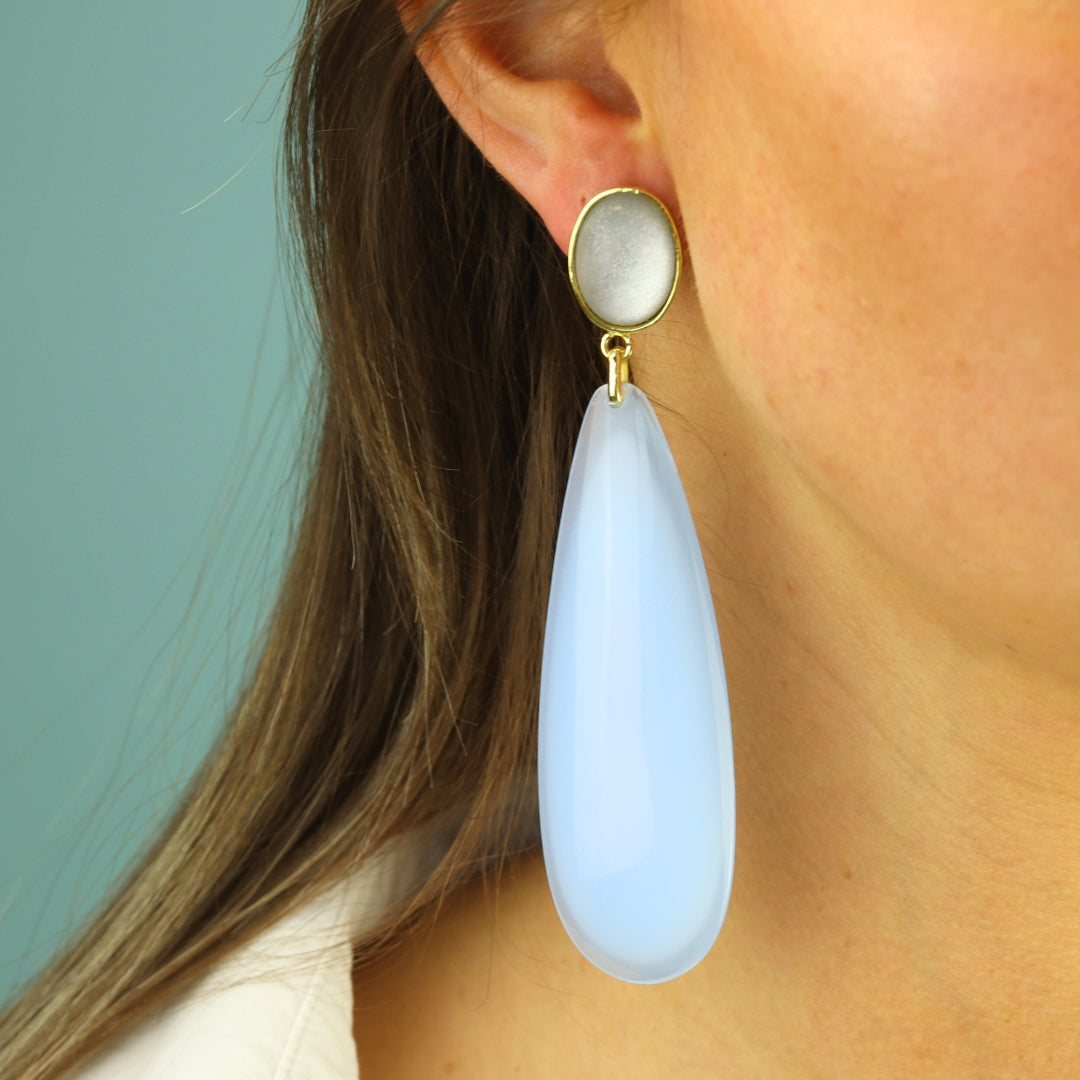 Chique Oval Dangling Drops