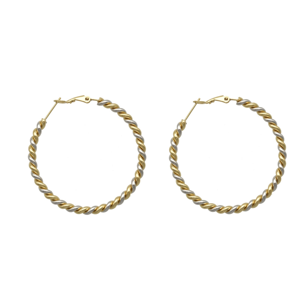 Big Twisted Rope Earrings