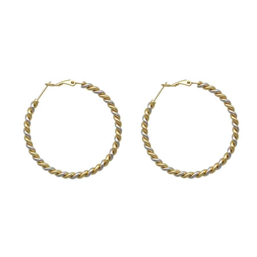 Big Twisted Rope Earrings