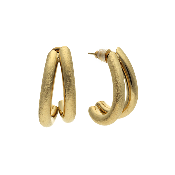 Double Open Earrings
