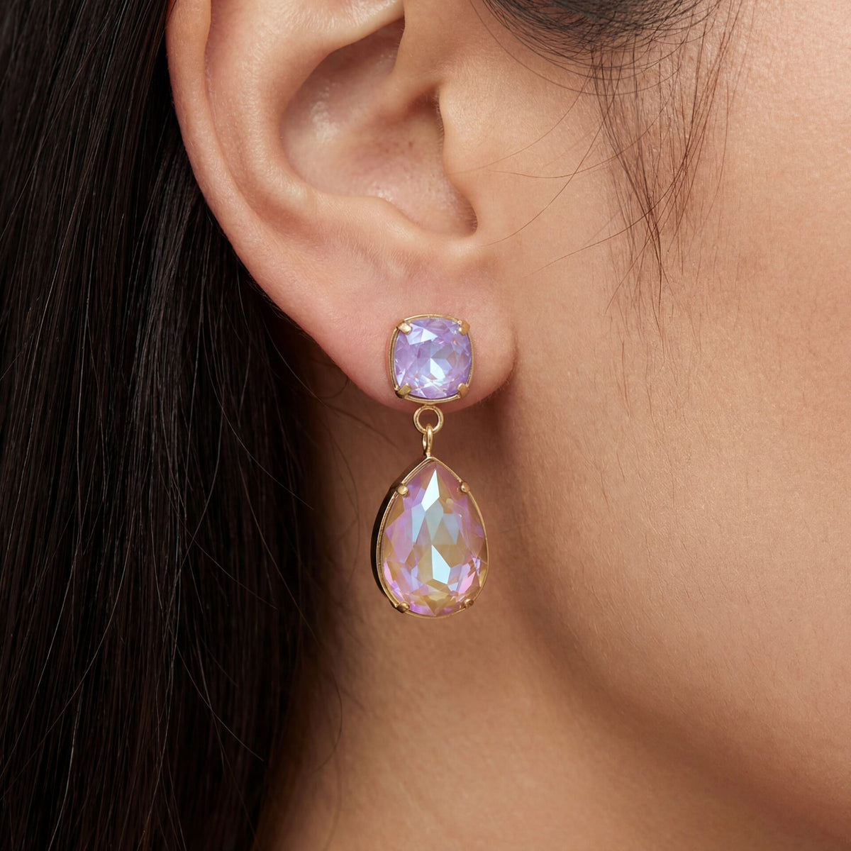 Crystal Teardrop Earrings