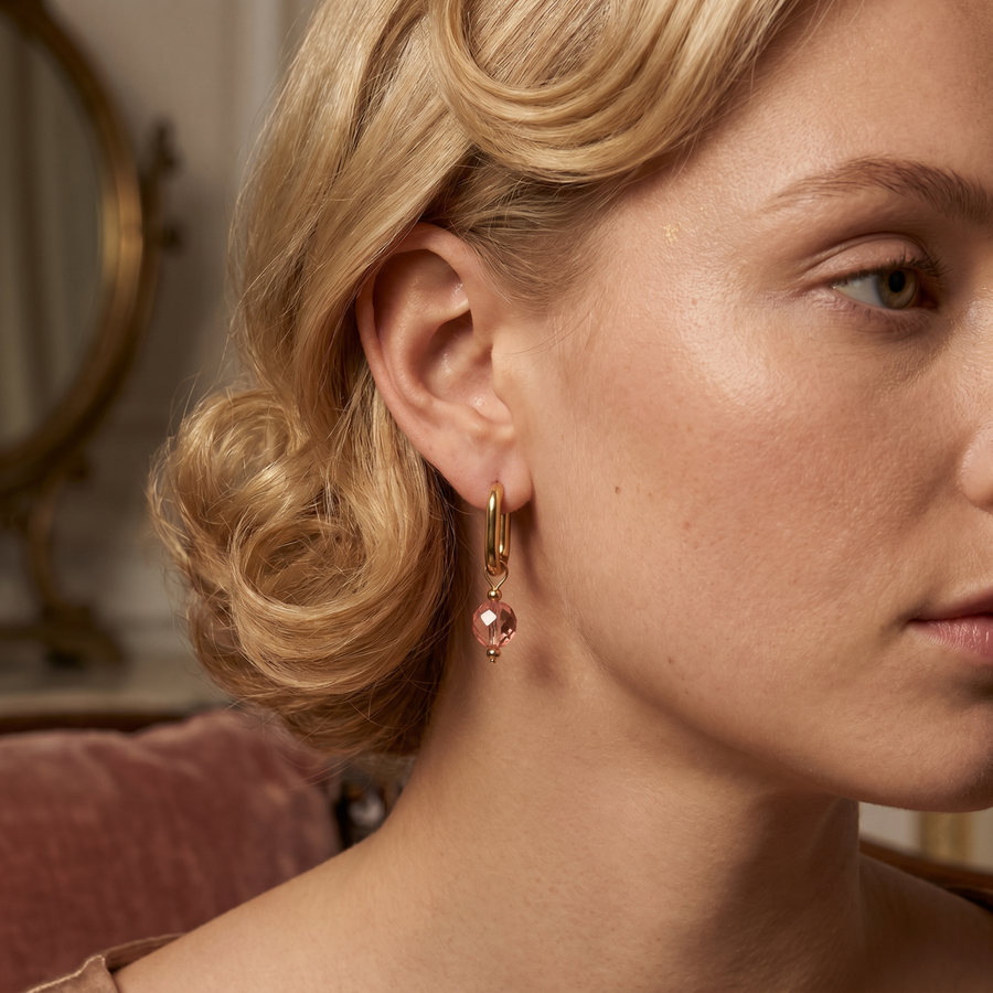 Glass Bead Hoops