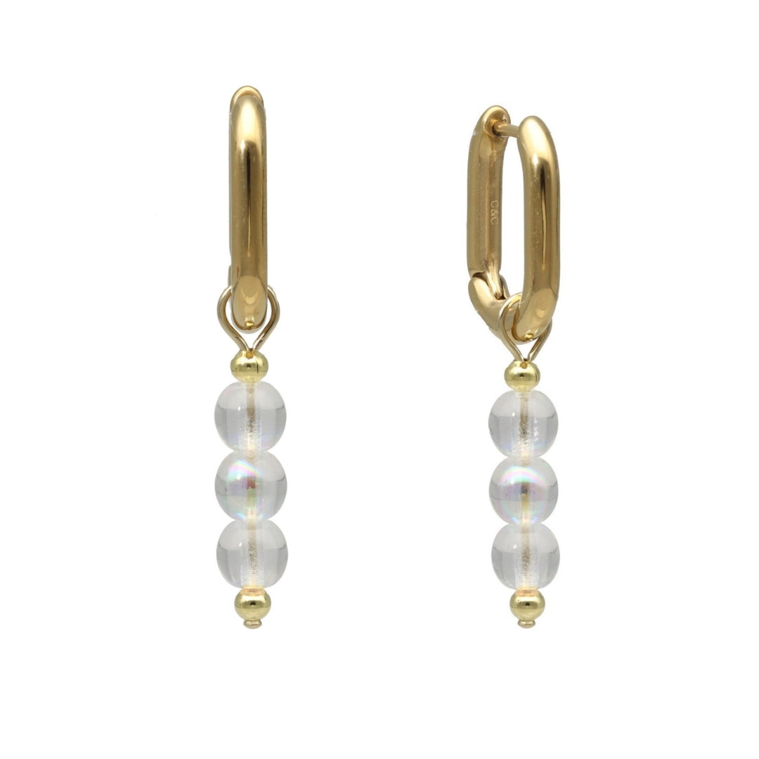 Glass Bead Hoops