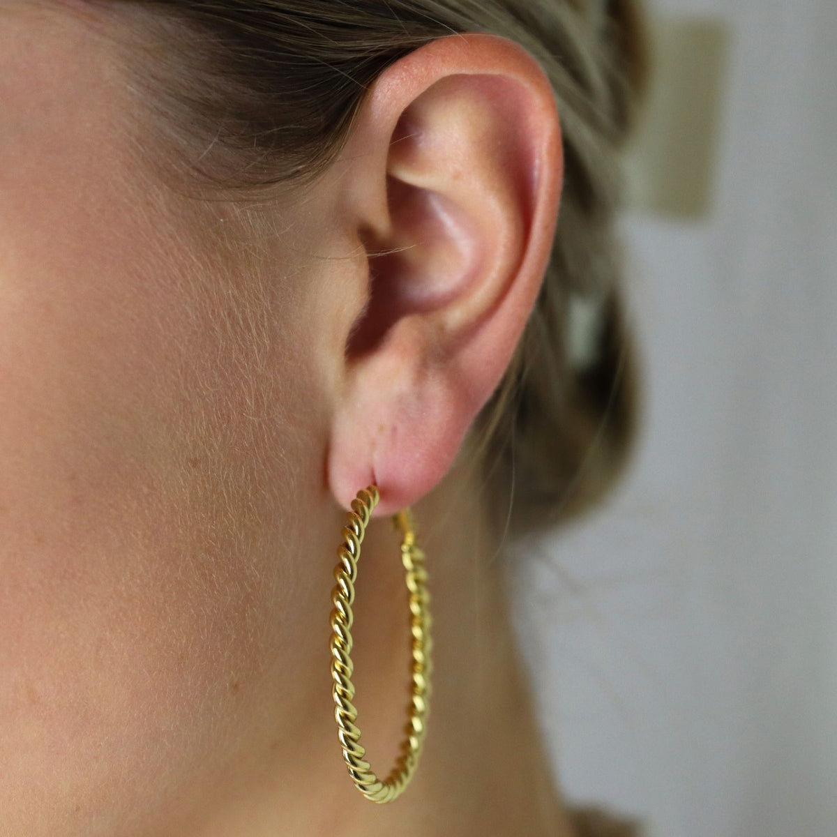 Big Twisted Rope Earrings