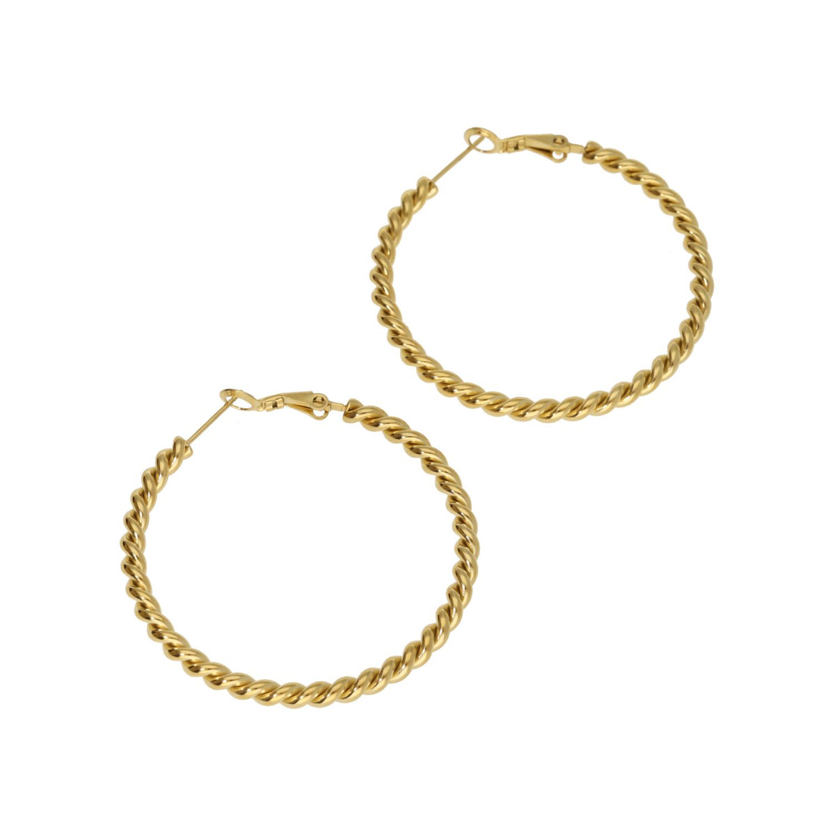 Big Twisted Rope Earrings