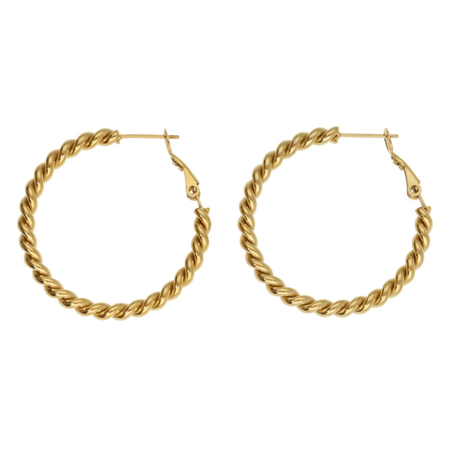 Big Twisted Rope Earrings