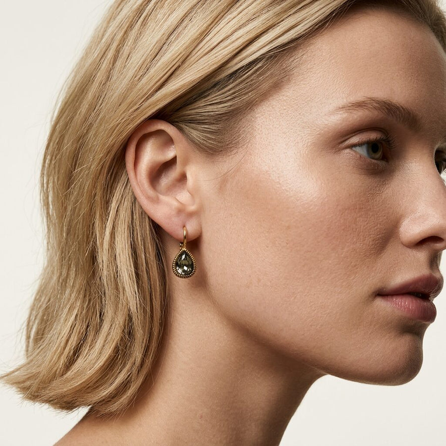Swarovski Druppel Oorbellen Goud