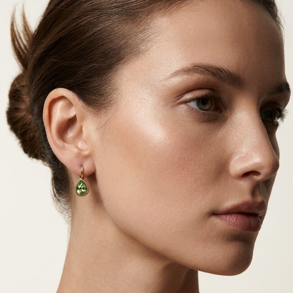 Swarovski Druppel Oorbellen Goud