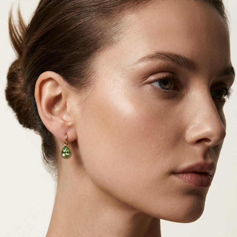 Swarovski Druppel Oorbellen Goud