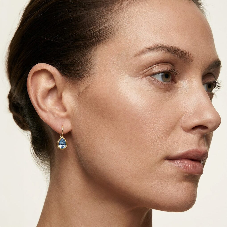 Swarovski Druppel Oorbellen Goud