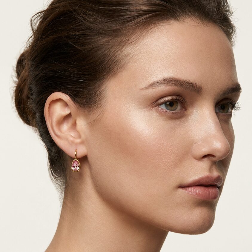 Swarovski Druppel Oorbellen Goud