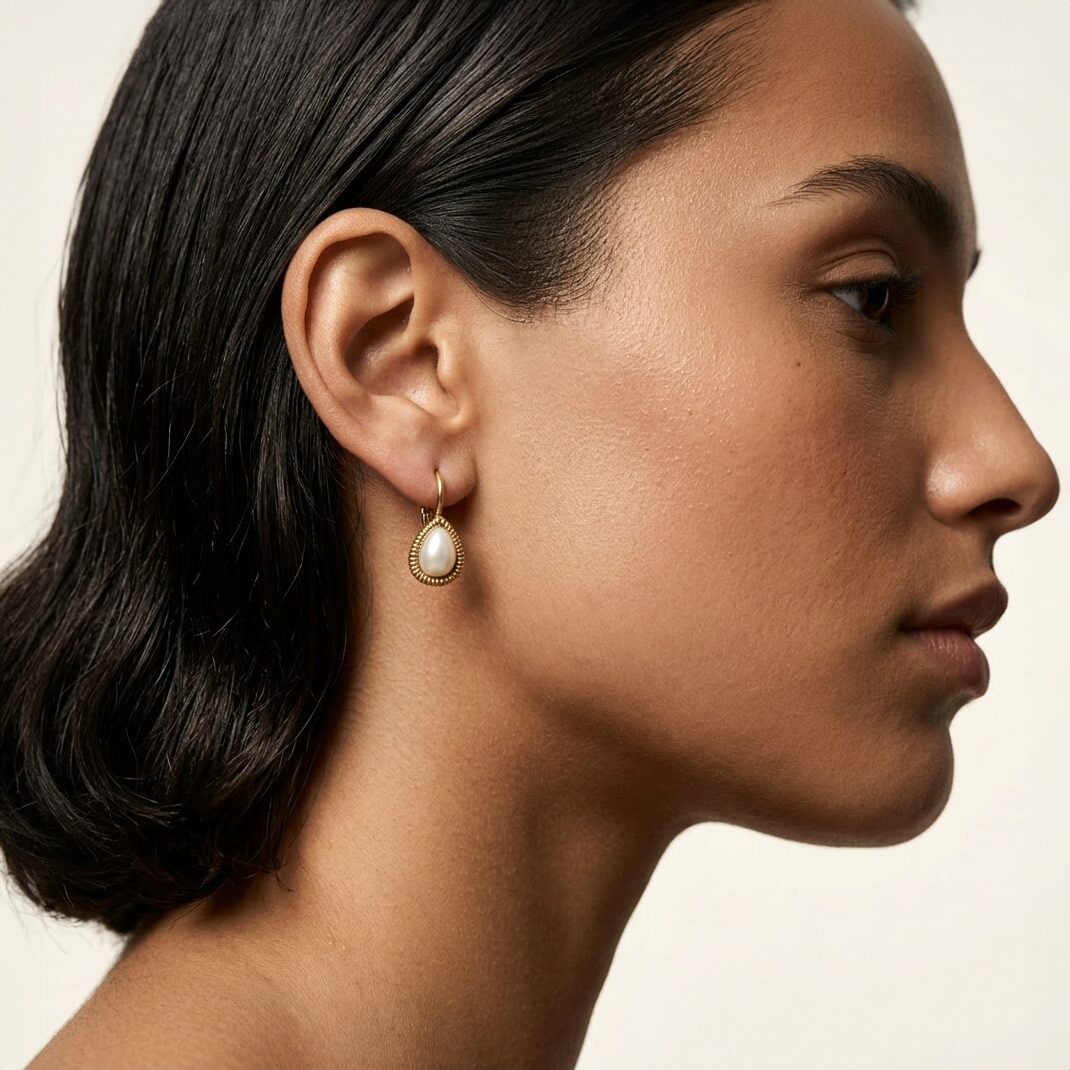 Swarovski Druppel Oorbellen Goud