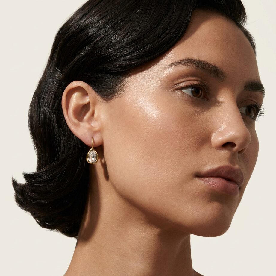 Swarovski Druppel Oorbellen Goud