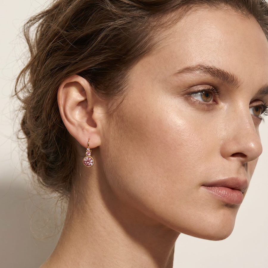 Swarovski Ronde Oorbellen Goud