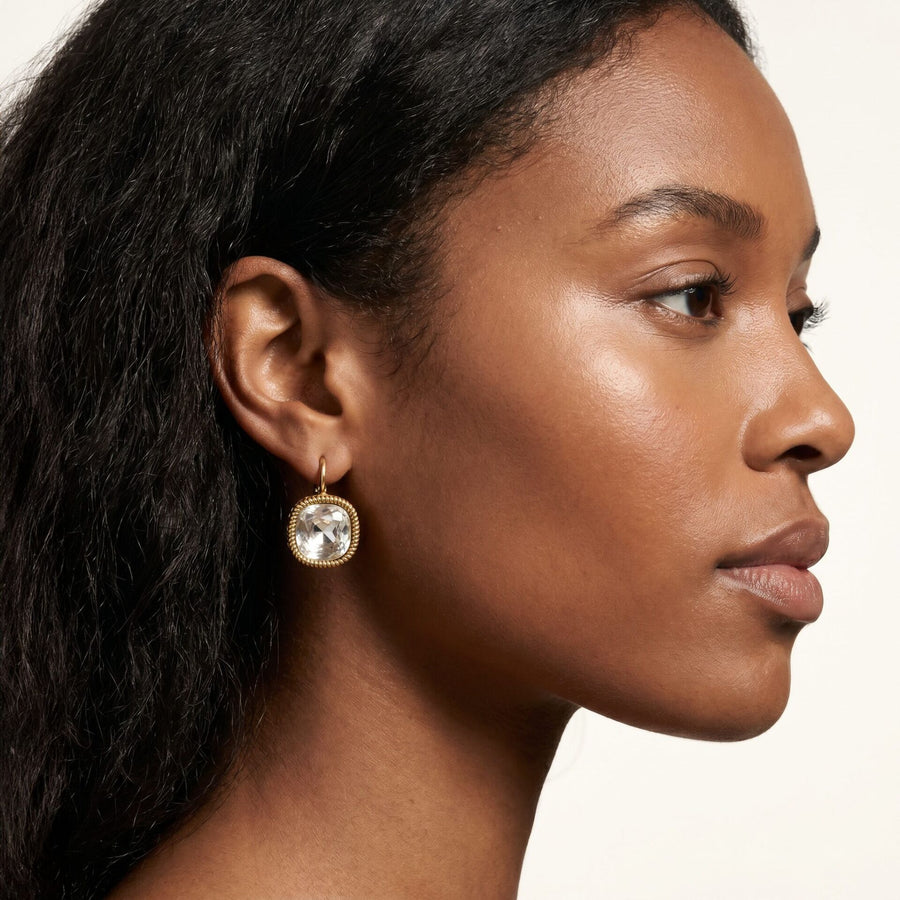 Swarovski Vierkante Oorbellen Goud