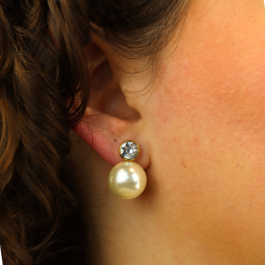 White Pearl Studs