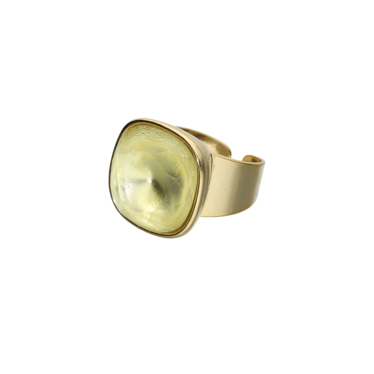 Square Crystal Ring