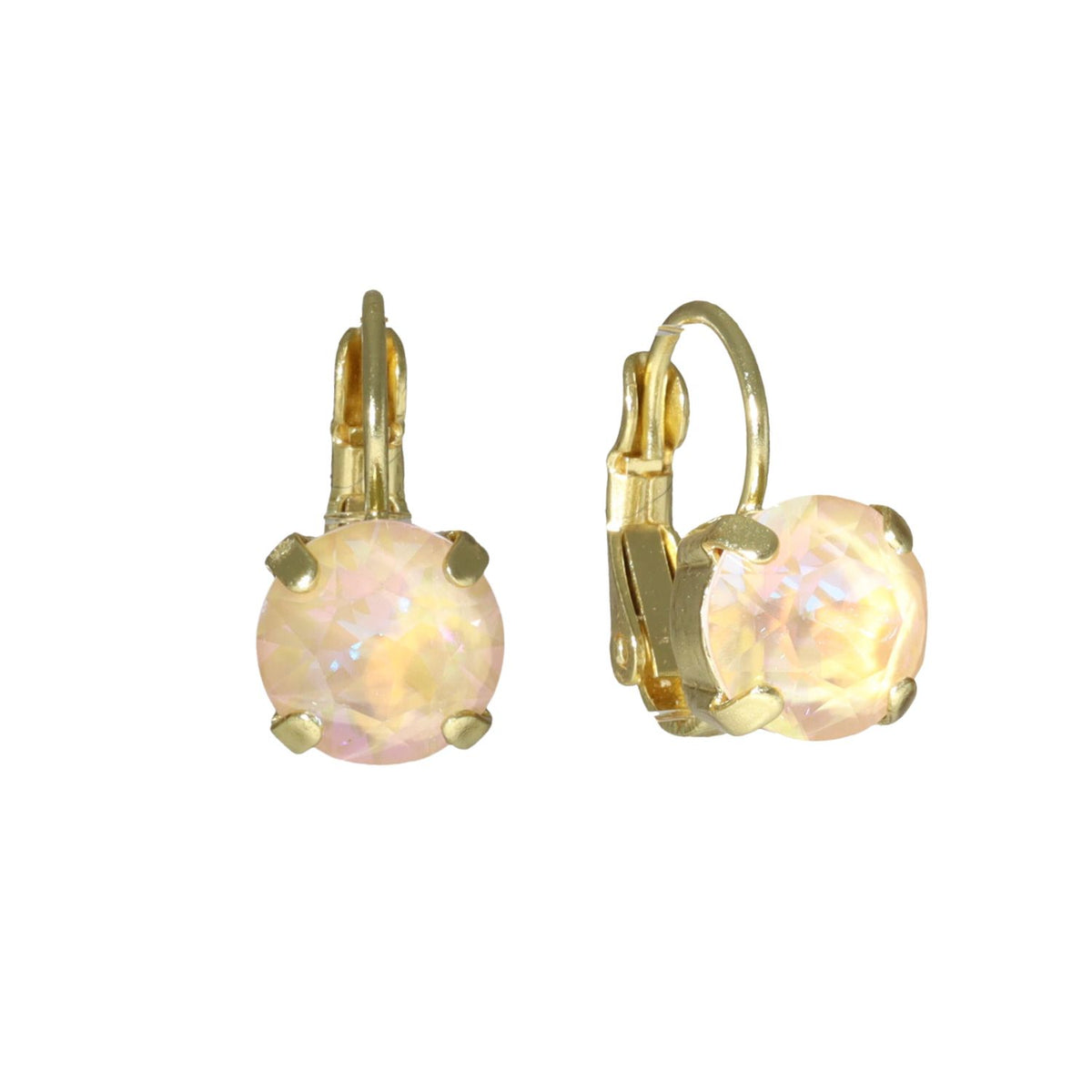 Swarovski Ronde Dormeuses Goud